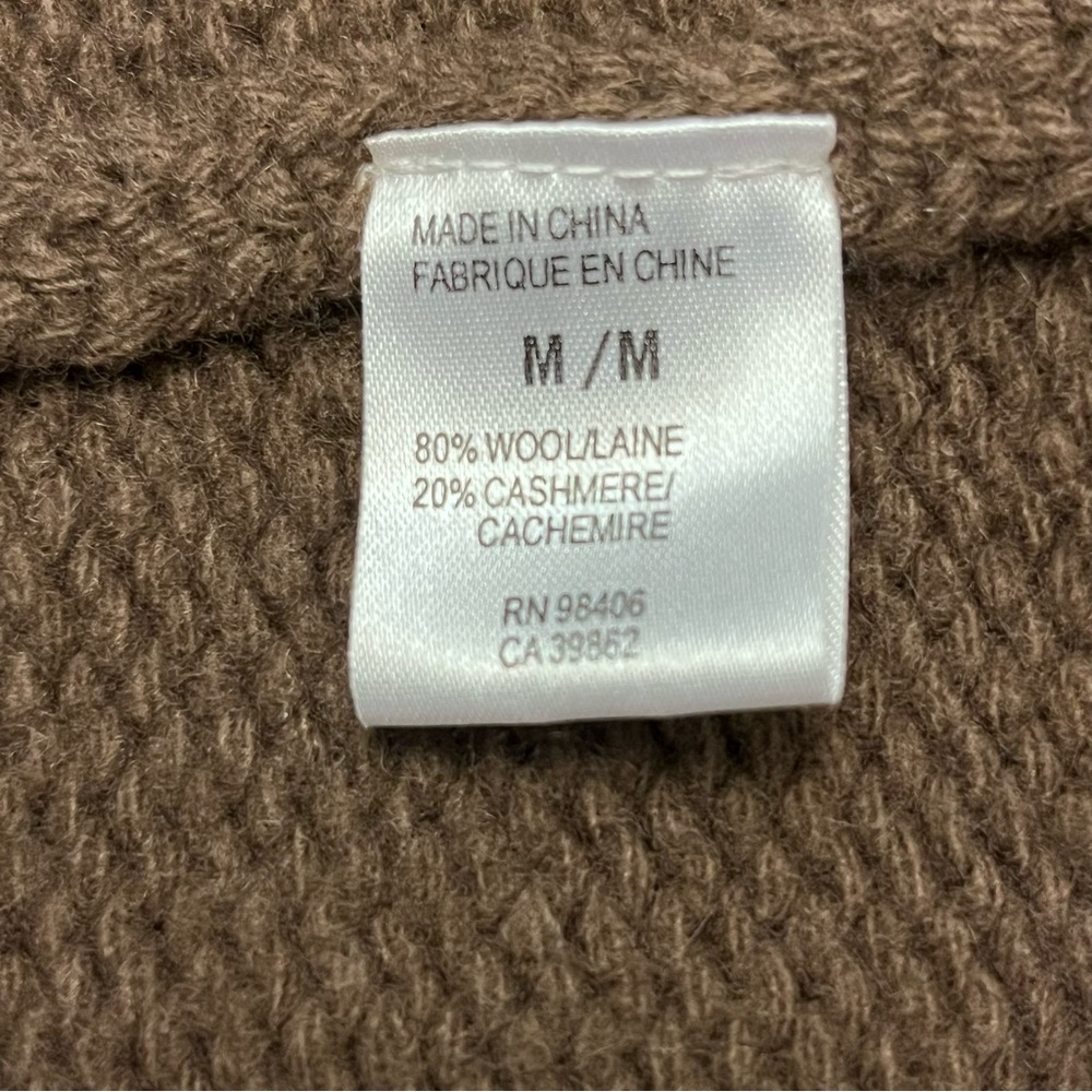 Theory Chunky Knit Cardigan Sweater Cashmere Blend Size M - Picture 6 of 6